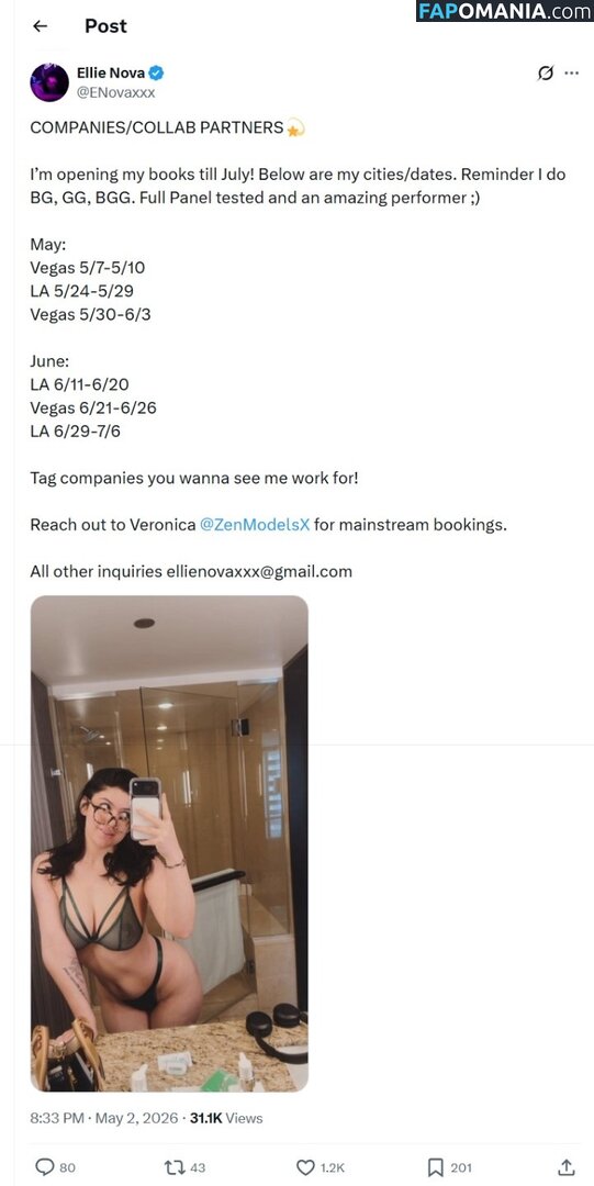 Ellie Nova / SlayherJax / ellienovaxx / ellienovaxxx / ellienovaxxx - Nude OnlyFans  Leaked Photo #4