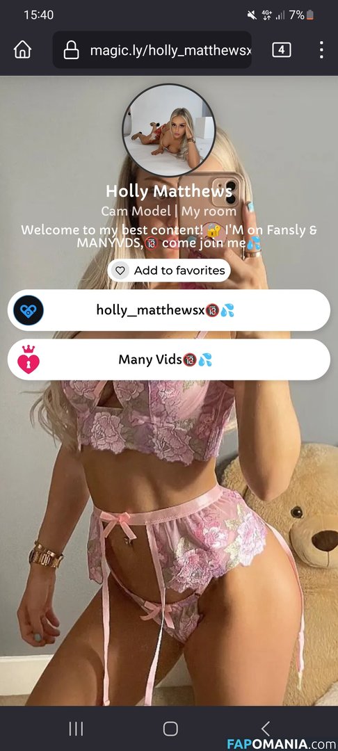 Holly Matthews / HollyMatthewsx / holly_matthewsx / hollymatthews Nude OnlyFans  Leaked Photo #4